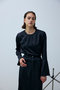 Flare sleeve satin tops/トップス リムアーク/RIM.ARK
