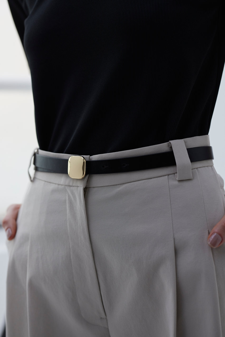 RIM.ARK(リムアーク)｜Simply leather belt/ベルト/ゴールド の通販