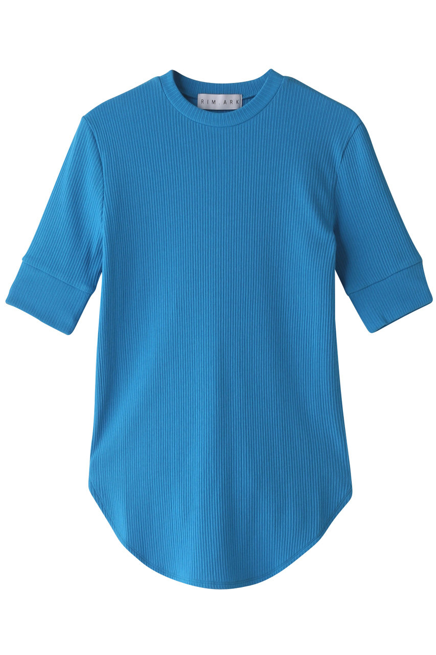 RIM.ARK Crepey T/SH/Tシャツ (ブルー, FREE) リムアーク ELLE SHOP