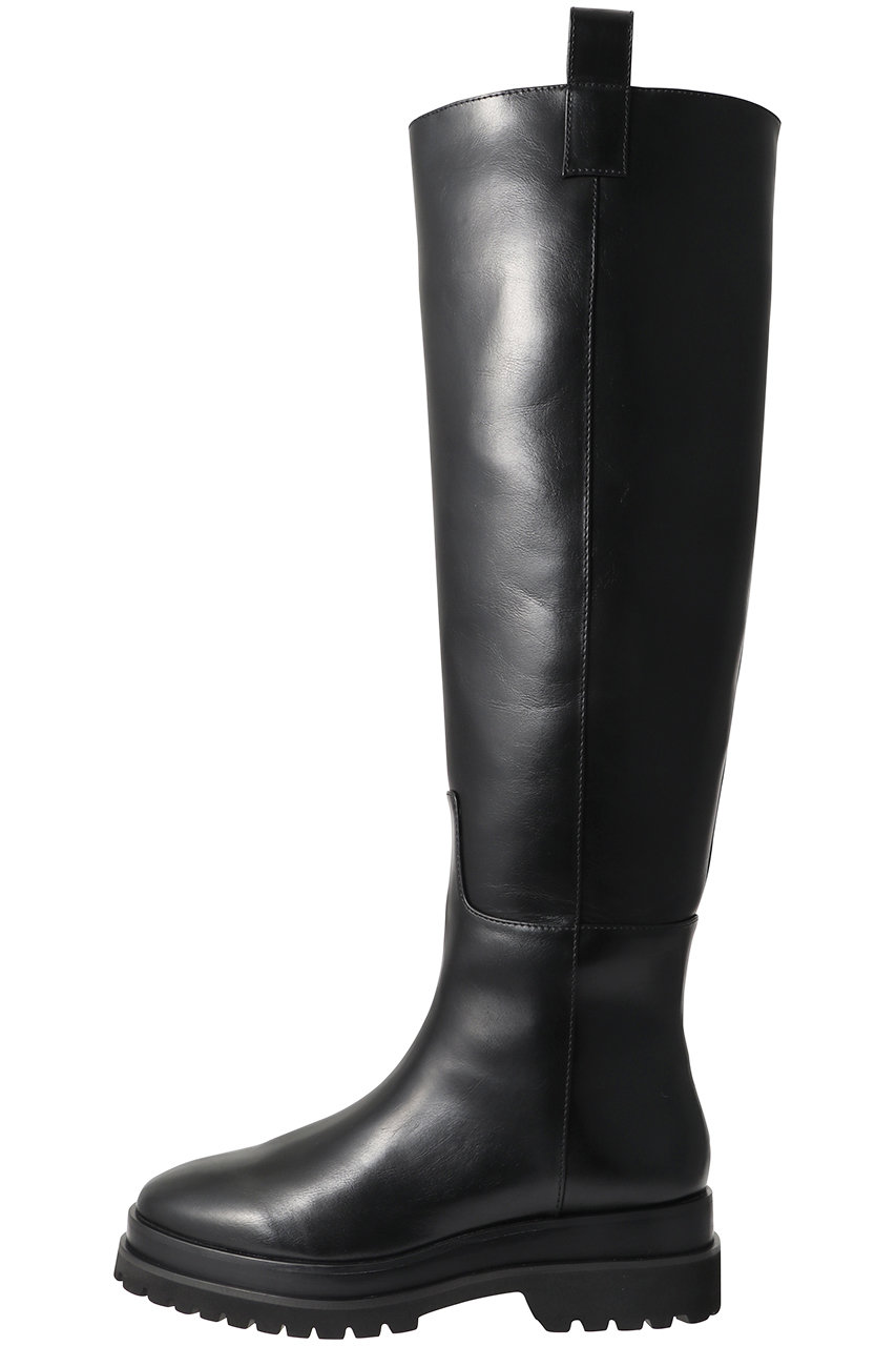 ＜ELLE SHOP＞ RIM.ARK Long knee length boots/ブーツ (ブラック 39 (約25.5)) リムアーク ELLE SHOP