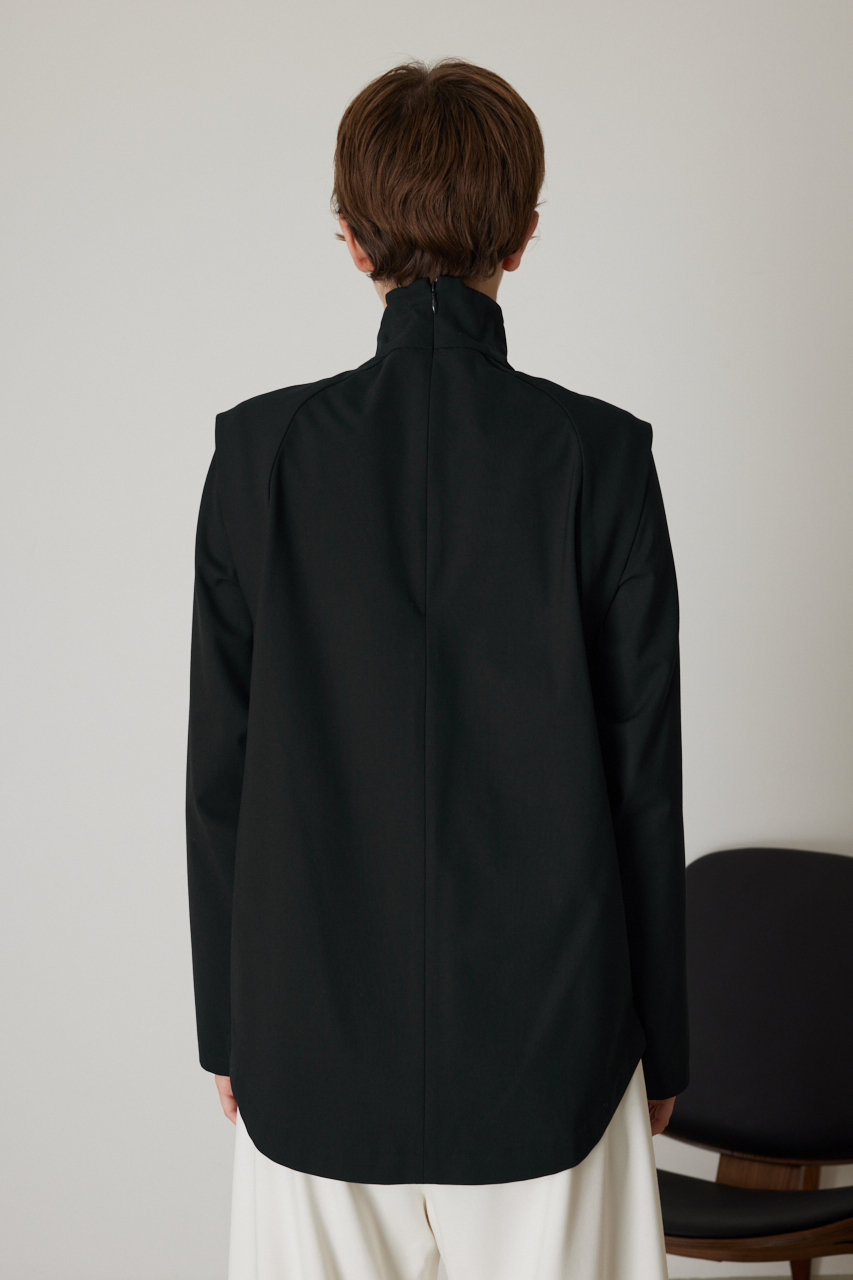 RIM.ARK(リムアーク)｜Open neck blouse/ブラウス・シャツ/ブラック の