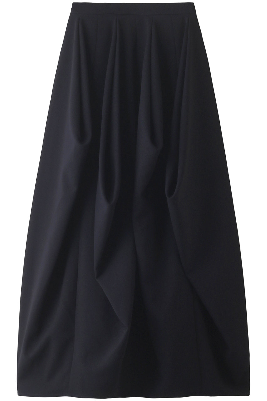RIM.ARK Tuck drape SK/スカート (ダークネイビー, 36) リムアーク ELLE SHOP RIM.ARK Tuck drape SK/スカート (ダークネイビー, 36) リムアーク ELLE SHOP