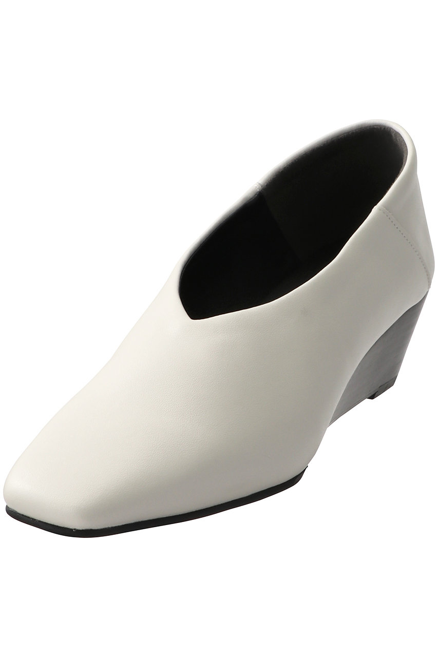 RIM.ARK Angled heel square shoes/シューズ (アイボリー, 37 (約23.5)) リムアーク ELLE SHOP