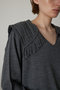 Shoulder design knit tops/ニット リムアーク/RIM.ARK