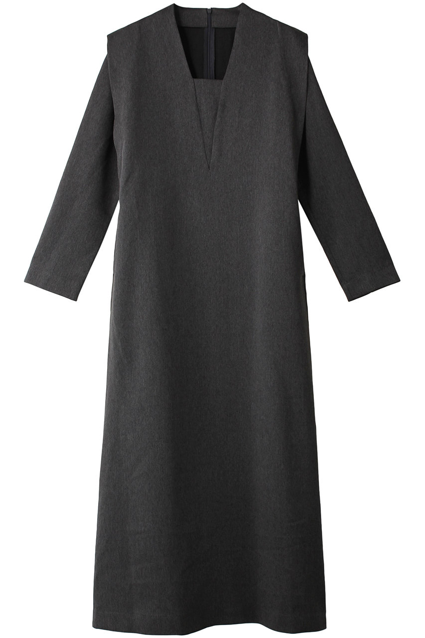 RIM.ARK V neck straight OP/ワンピース (グレー, 36) リムアーク ELLE SHOP RIM.ARK V neck straight OP/ワンピース (グレー, 36) リムアーク ELLE SHOP