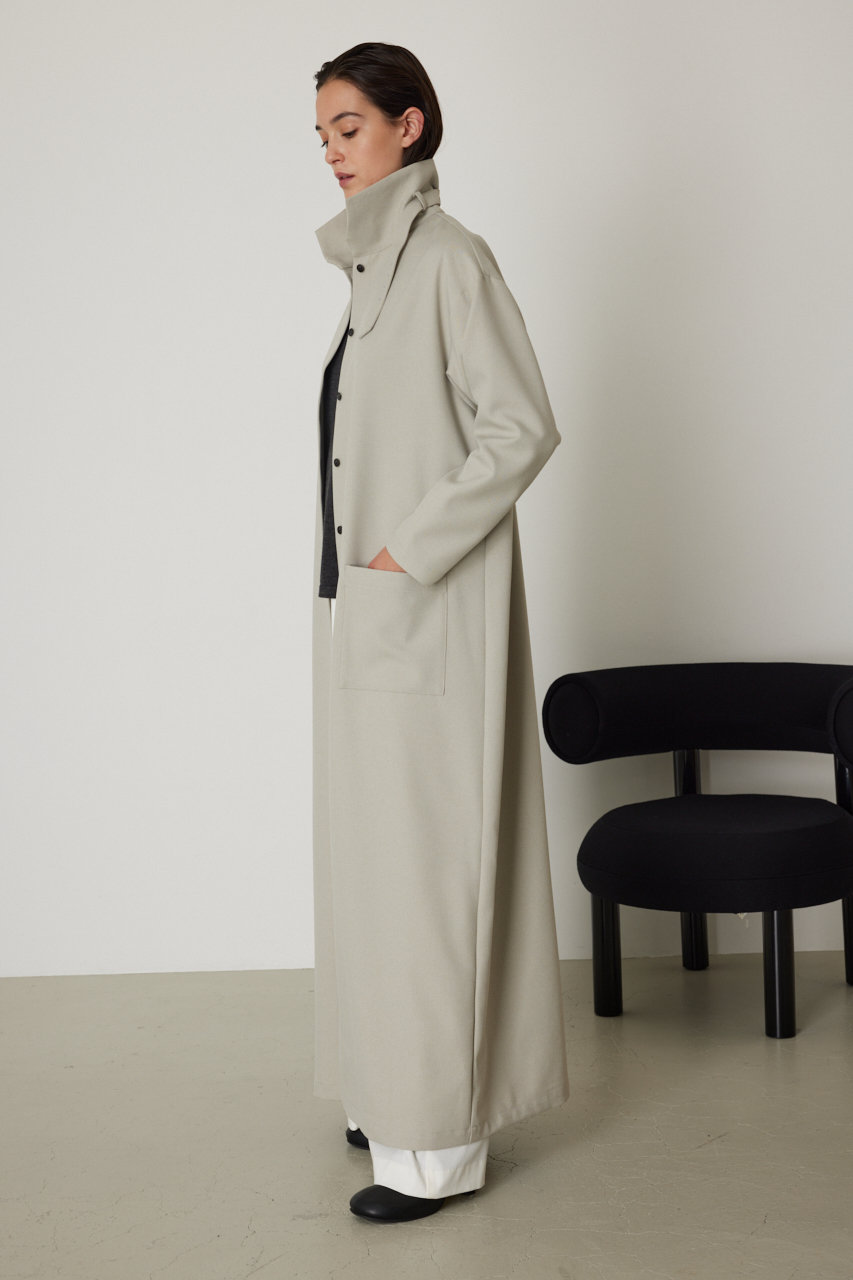 ジャケット・アウター RIM.ARK Belt neck straight OP RIM.ARK(リムアーク)｜Belt neck straight OP/ワンピース/ライトグレー