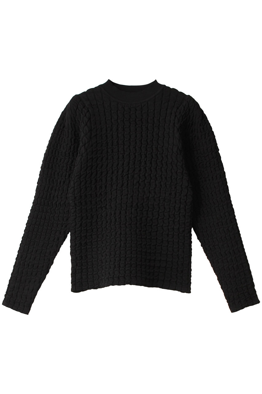 リムアーク/RIM.ARKのUneven surface compact knit/ニット(ブラック/460HSL70-0020)