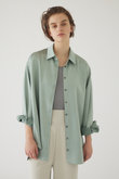 Satin oversized SH/シャツ