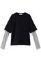 Layered tereko L/T shirt/シャツ リムアーク/RIM.ARK ネイビー