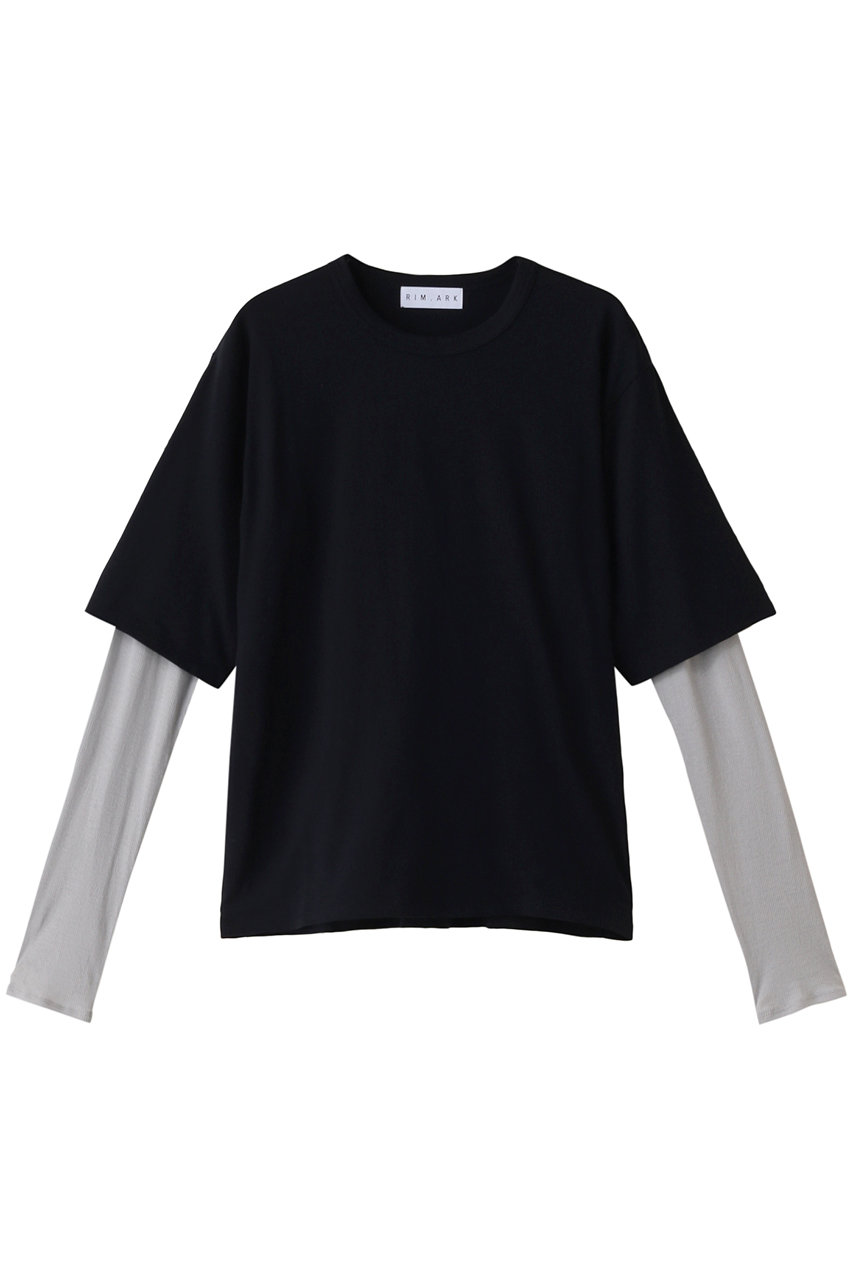 リムアーク/RIM.ARKのLayered tereko L/T shirt/シャツ(ネイビー/460HSL80-0040)