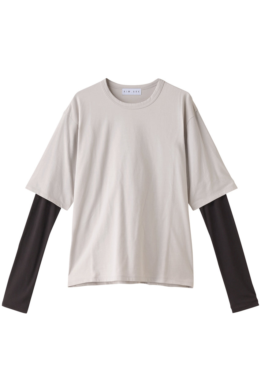 リムアーク/RIM.ARKのLayered tereko L/T shirt/シャツ(ライトグレー/460HSL80-0040)