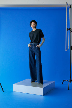 リムアーク/RIM.ARKのCut off wide denim/デニム(110600/110604)