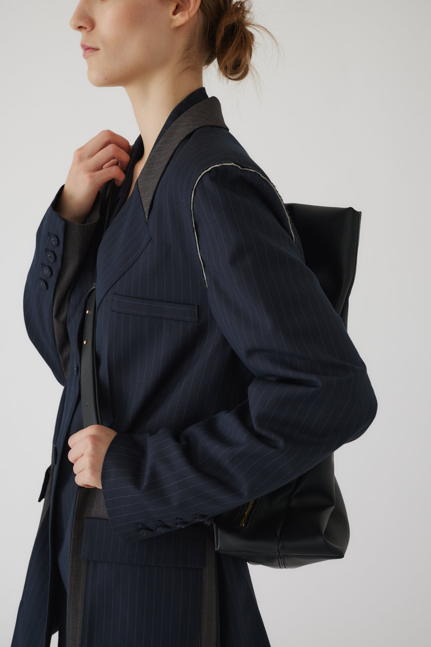 Minimal shoulder big bag/バッグ