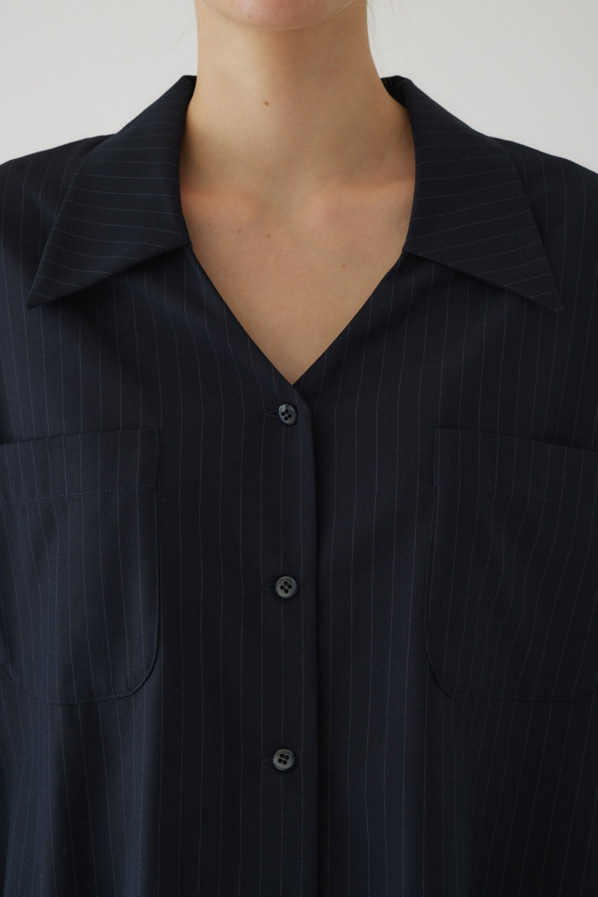 RIM.ARK(リムアーク)｜V cut relaxy SH/シャツ/ネイビー の通販