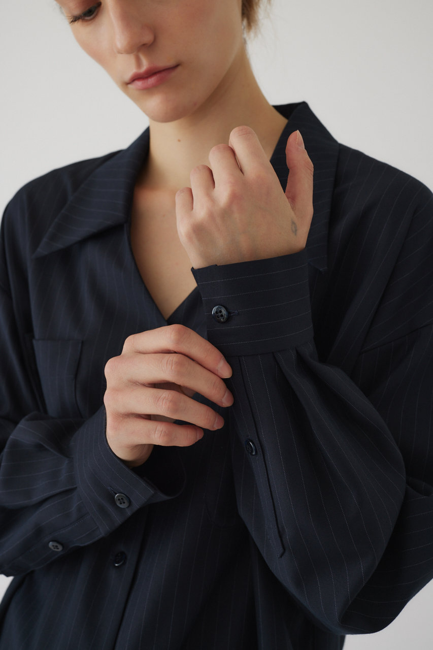 RIM.ARK(リムアーク)｜V cut relaxy SH/シャツ/ネイビー の通販