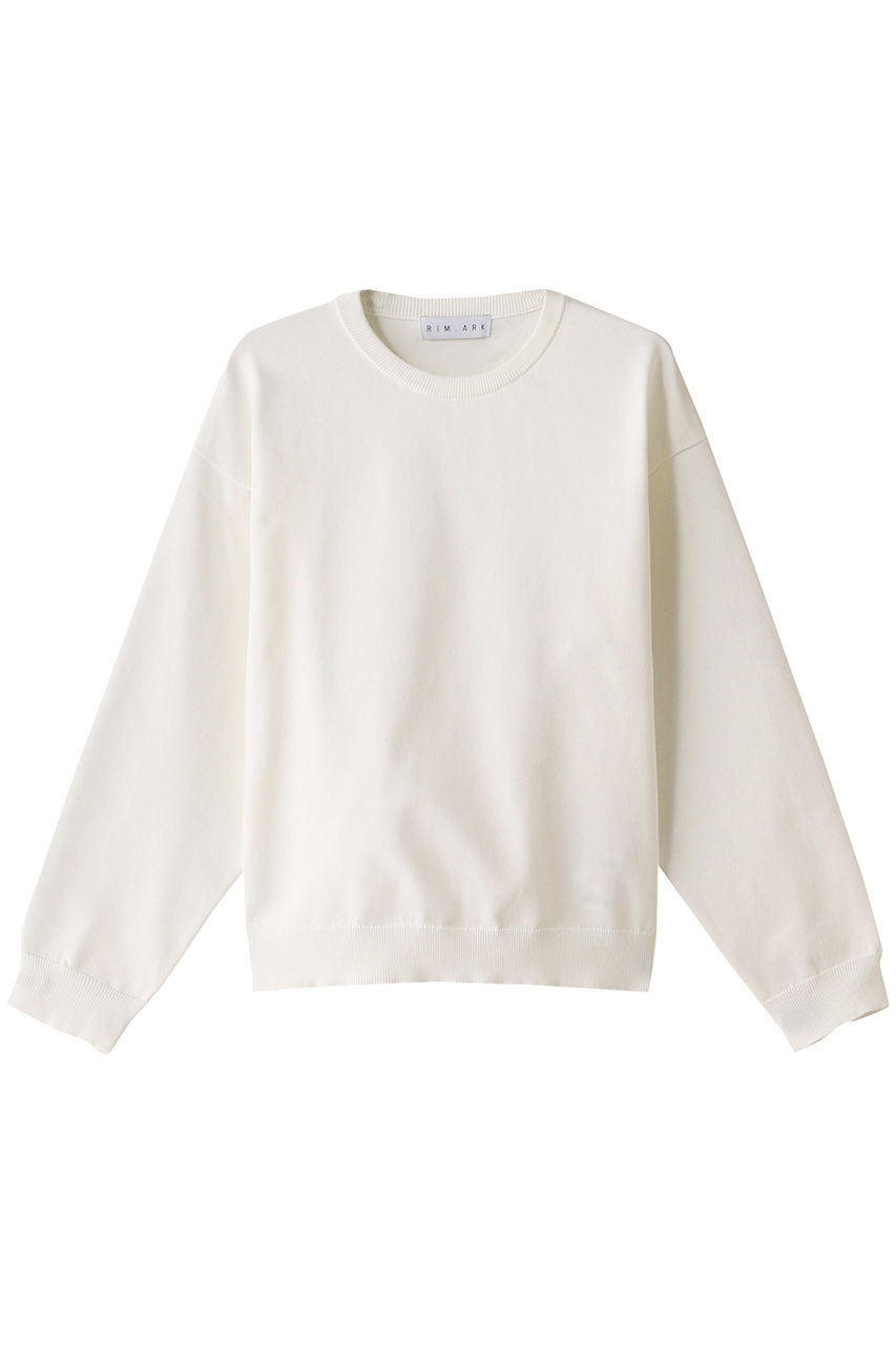 リムアーク/RIM.ARKのBasic R-neck knit PO(SMALL)/ニット(ホワイト/460HSS70-0180)