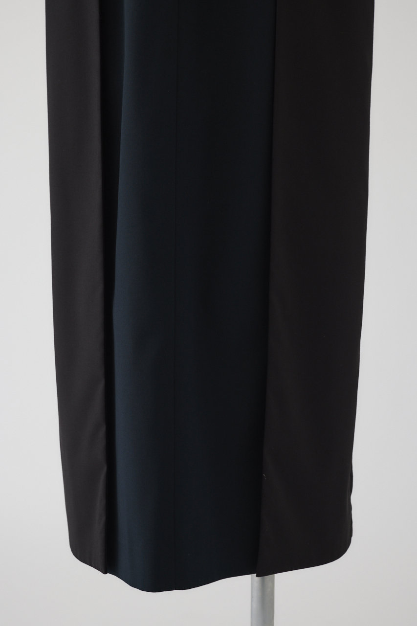 【極美品】RIM.ARK リムアーク　ネイビー フレアスカート　ロング セール】Tuck long volume SK タックロングボリュームスカート