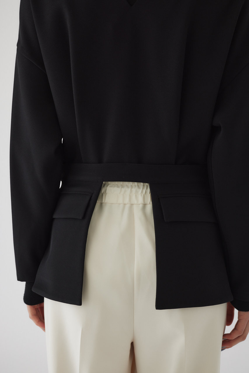 RIM.ARK(リムアーク)｜Flap pk 2way tops/トップス/ブラック の通販