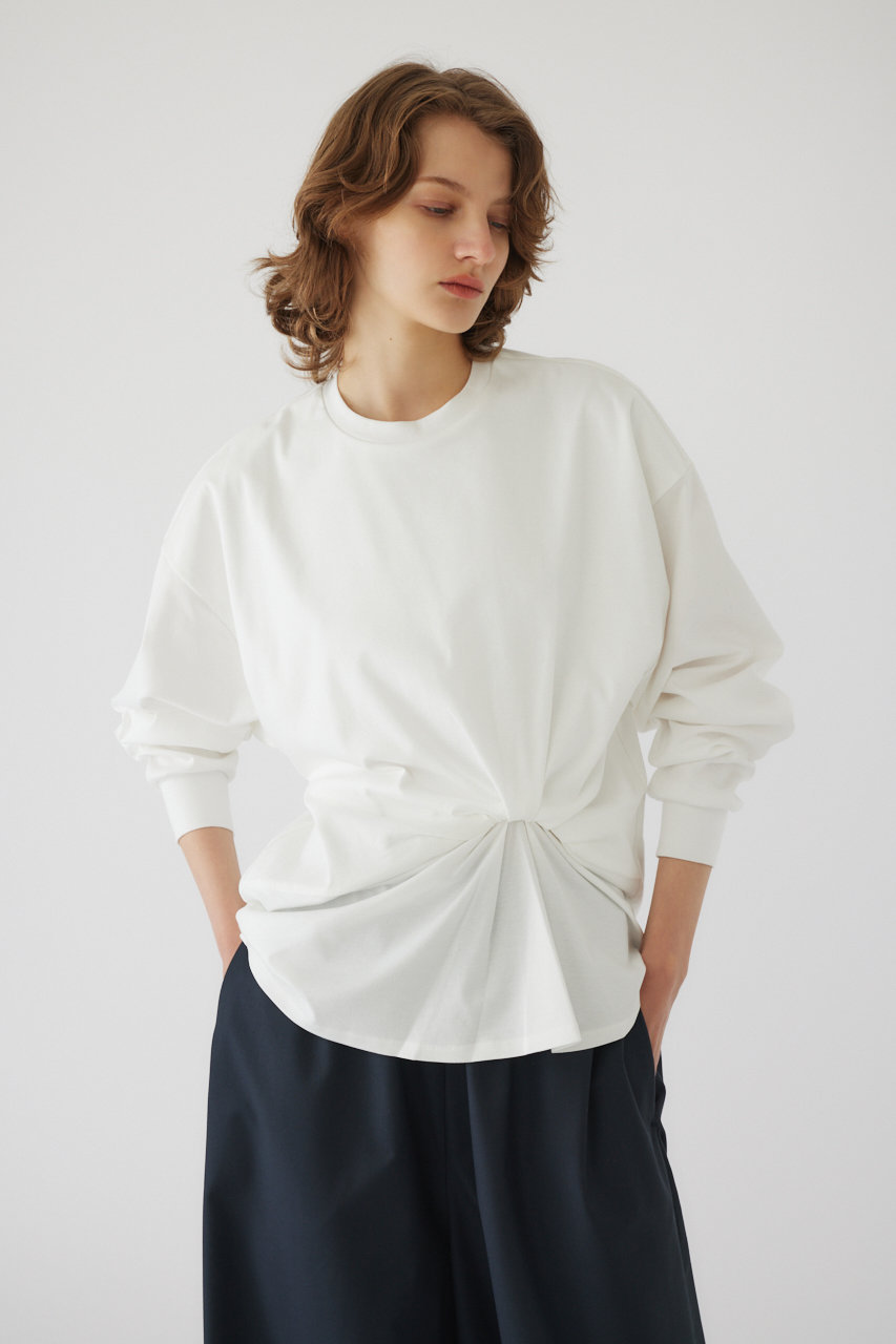 RIM. ARK フロントスリーブカットトップス RIM.ARK | Sleeve tuck cut tops (T-SHIRT(LONG SLEEVE) ) |RIM