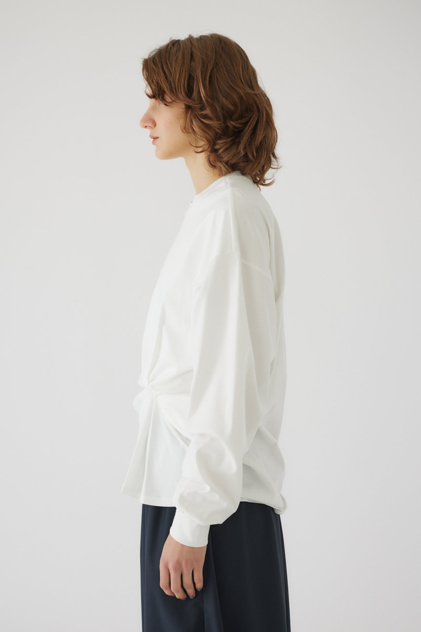 RIM.ARK(リムアーク)｜Front twist cut tops/トップス/ホワイト の通販