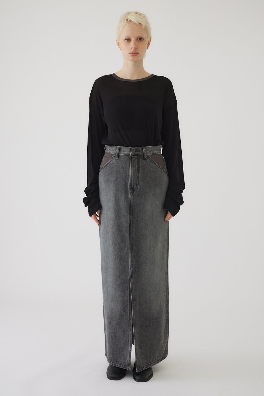 【3/20 10:00販売開始】Front slit denim SK/デニムスカート