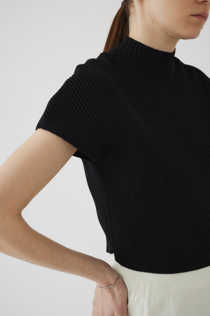 RIM.ARK(リムアーク)｜Half sleeve compact knit/ニット