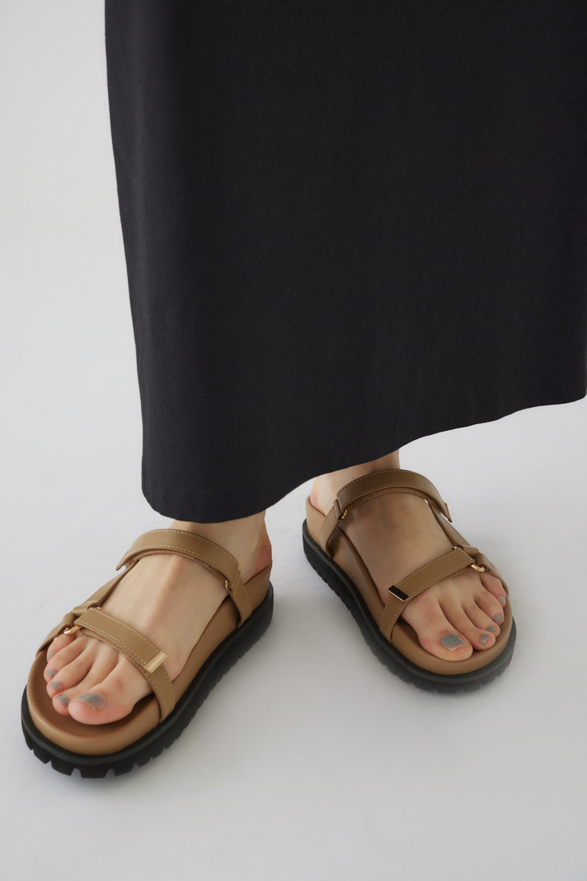 【5/1 10:00販売開始】Rubber sole strap sandal/サンダル