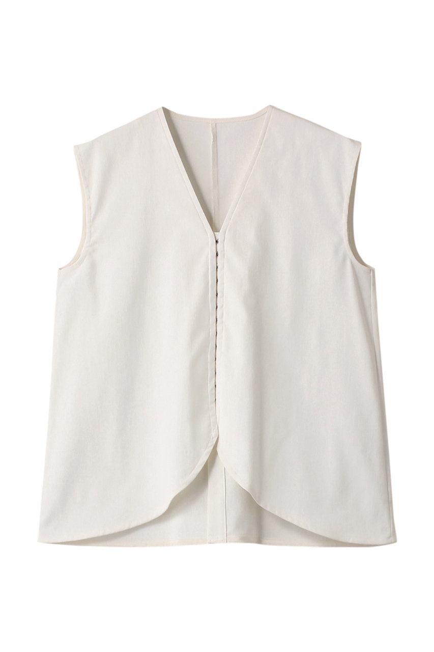 リムアーク/RIM.ARKのLinen mix vest tops/ベスト(ホワイト/460HSL30-0670)