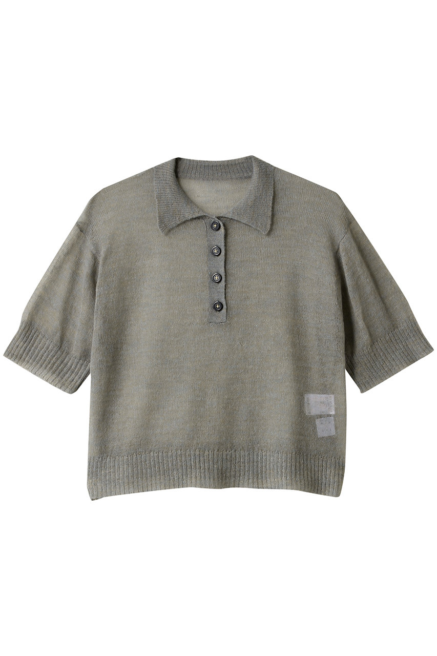 RIM.ARK Mohair polo knit/ニット (ライトグリーン, FREE) リムアーク ELLE SHOP RIM.ARK Mohair polo knit/ニット (ライトグリーン, FREE) リムアーク ELLE SHOP