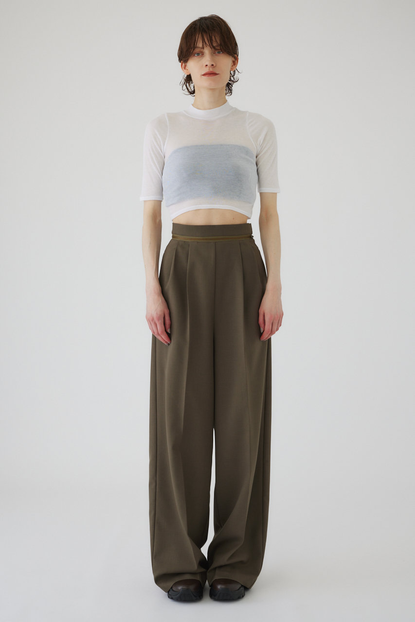RIM.ARK(リムアーク)｜Cotton tight half sleeve tops/トップス