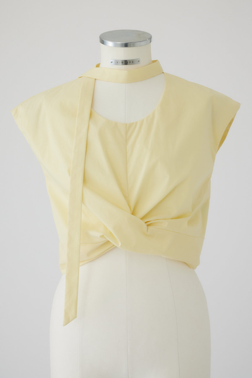RIM.ARK Twist tie tops/トップス (ライトイエロー, 38) リムアーク ELLE SHOP RIM.ARK Twist tie tops/トップス (ライトイエロー, 38) リムアーク ELLE SHOP