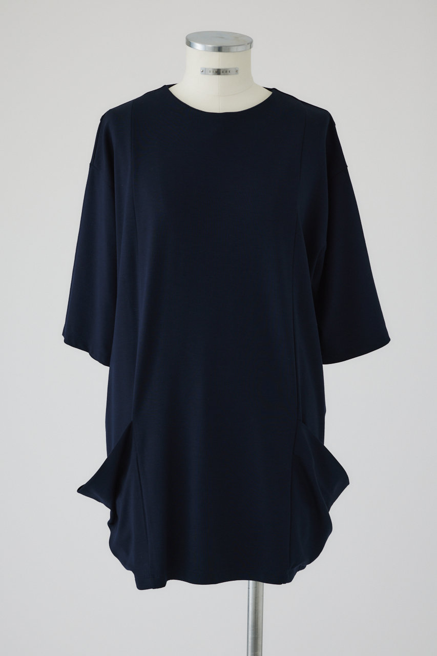 リムアーク/RIM.ARKのDrape pocket cut tops/トップス(ネイビー/460HAS80-0131)