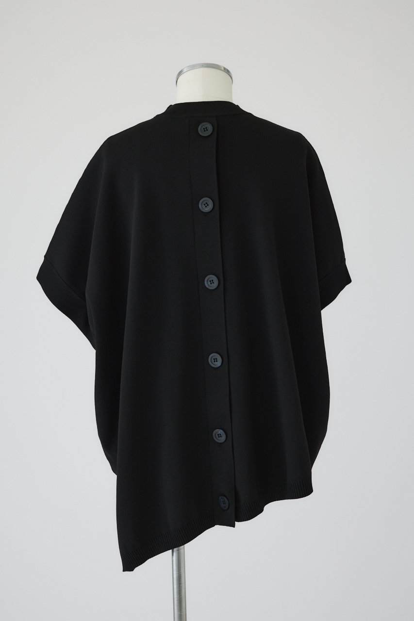 RIM.ARK(リムアーク)｜Back button over knit/ニット/ブラック の通販 