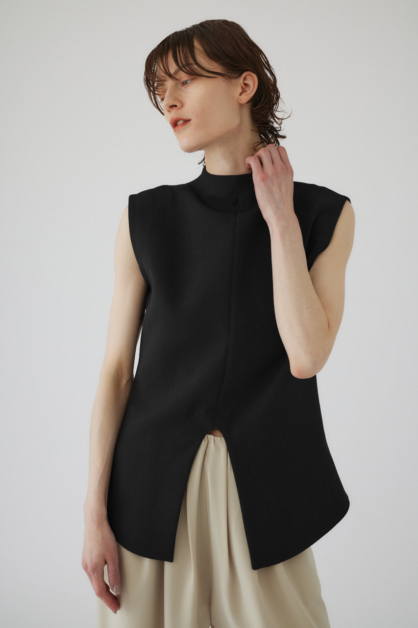 RIM.ARK(リムアーク)｜Front curve tops/トップス/ブラック の通販 