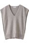 Melange knit vest/ベスト リムアーク/RIM.ARK ライトグレー