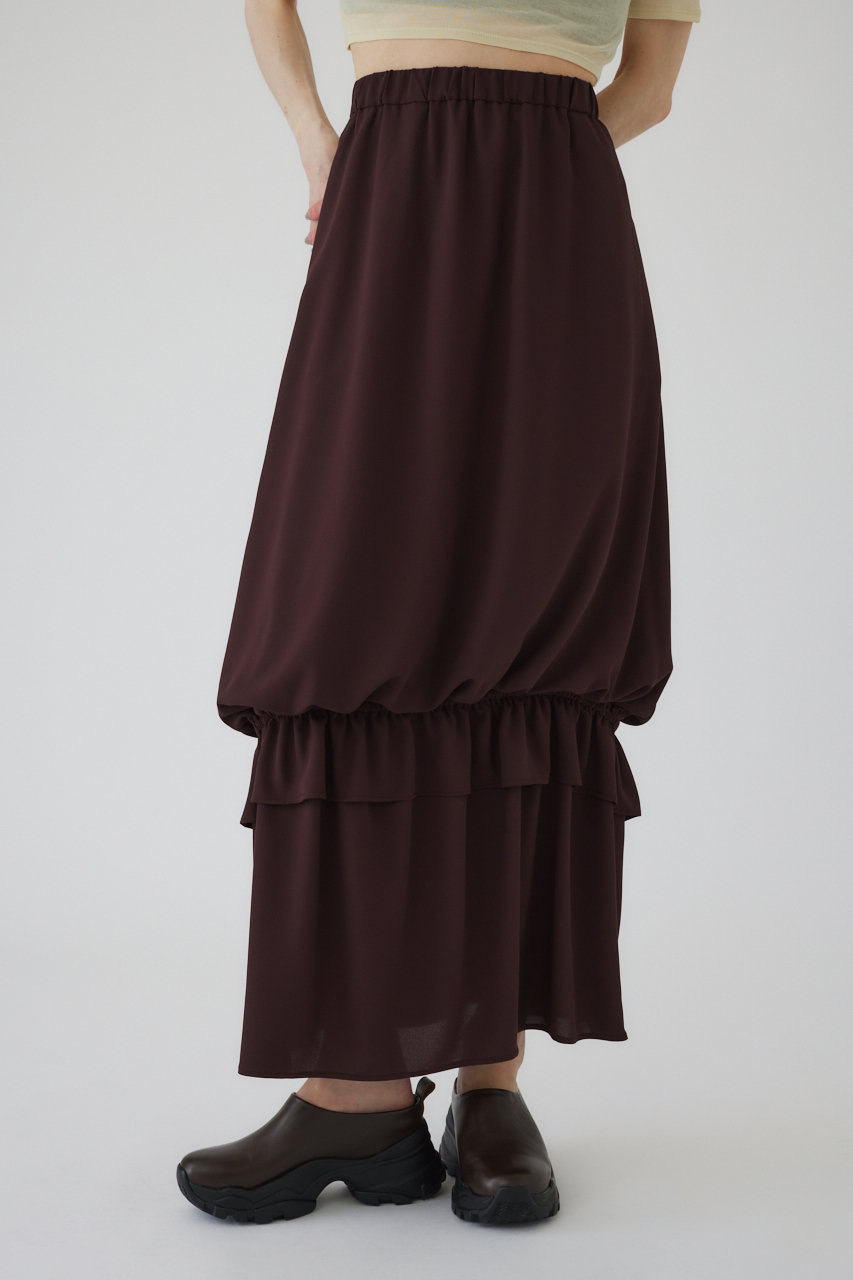 RIM.ARK Georgette balloon SK/スカート (ブラウン, 38) リムアーク ELLE SHOP RIM.ARK Georgette balloon SK/スカート (ブラウン, 38) リムアーク ELLE SHOP