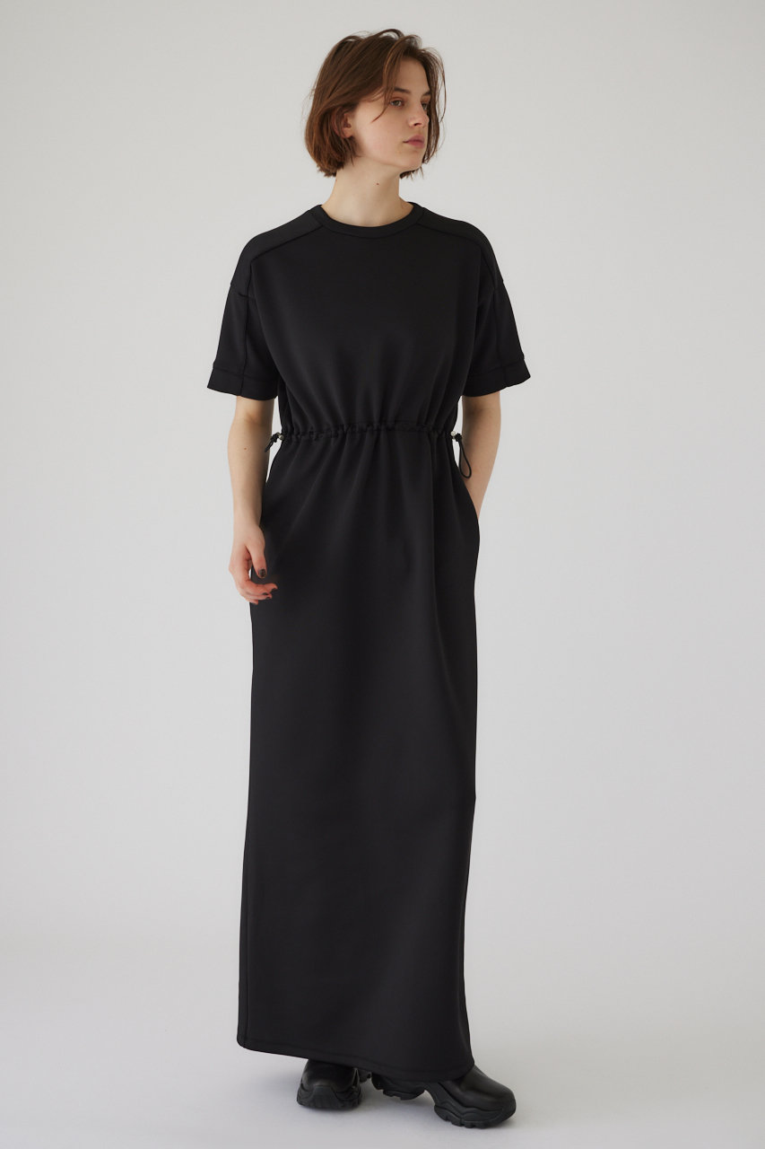 RIM.ARK(リムアーク)｜Drawstring square cut dress/ドレス