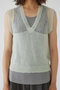 【8/7 10:00販売開始】Mohair mix minimum knit vest/ニットベスト リムアーク/RIM.ARK ライトグリーン