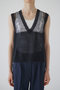 【8/7 10:00販売開始】Mohair mix minimum knit vest/ニットベスト リムアーク/RIM.ARK ダークグレー