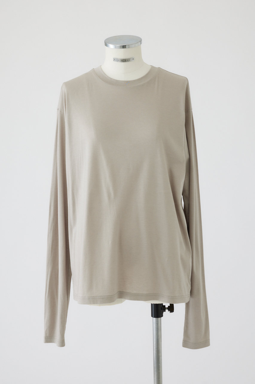 リムアーク/RIM.ARKのBasic long sleeve cut tops/トップス(グレージュ/460HAS80-1091)