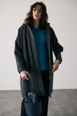 Wool hoodie over CT/コート