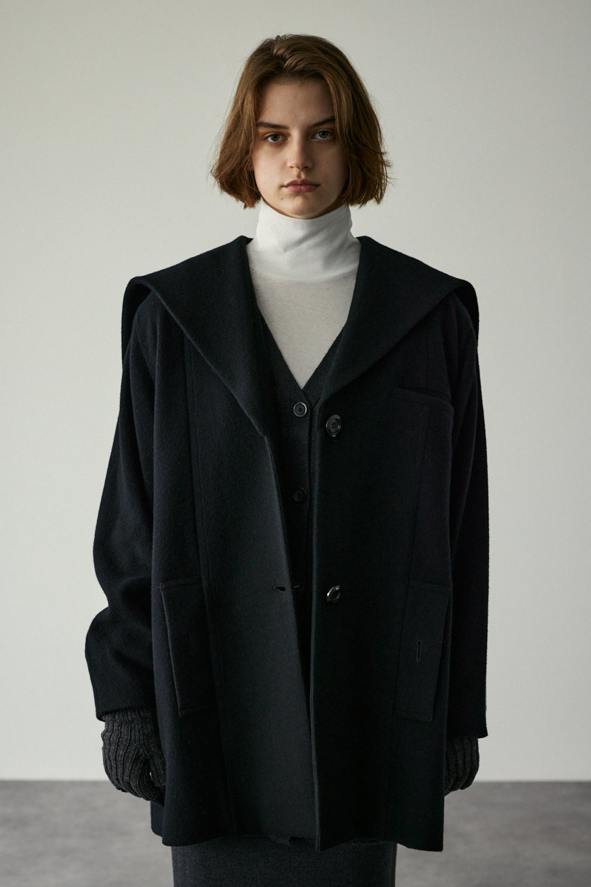 RIM.ARK(リムアーク)｜【11/6 10:00販売開始】Sailor collar design CT/コート/ブラック  の通販｜ELLESHOP・(エル・ショップ)