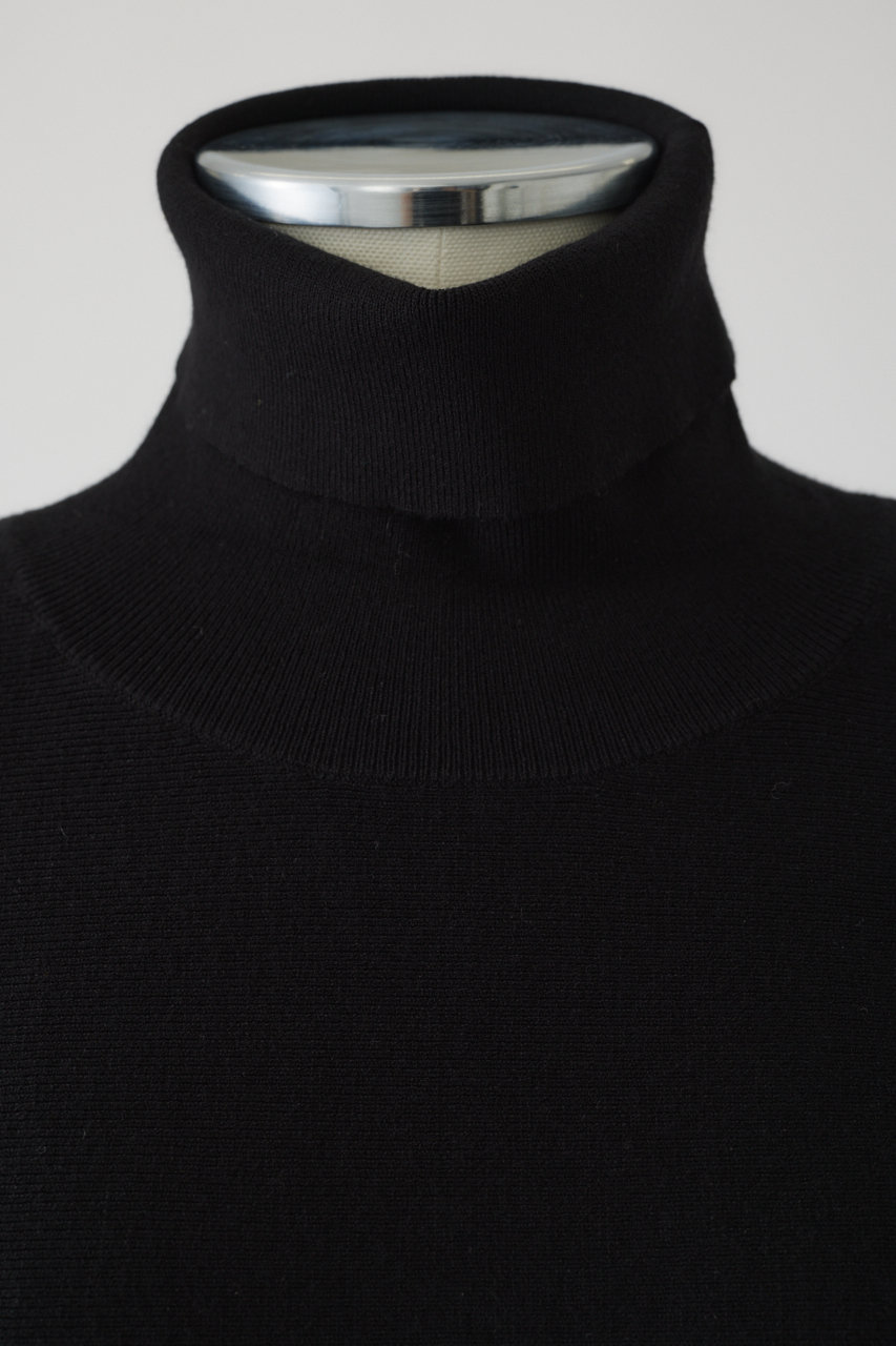 RIM.ARK(リムアーク)｜Dolman wide washable knit/ニット/ブラック の