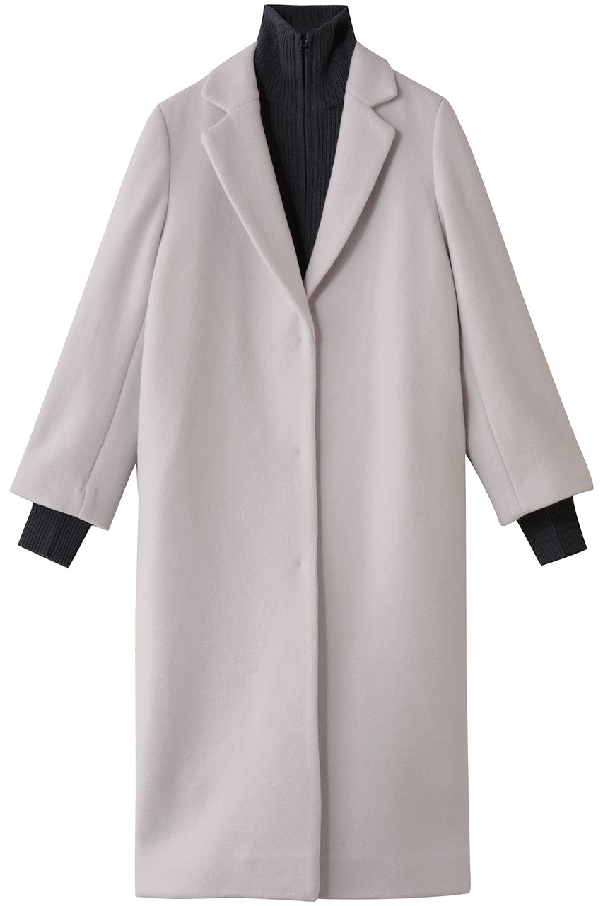 RIM.ARK Arrange knit set tailored CT/コート (ライトグレー, 36) リムアーク ELLE SHOP