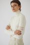 【10/2 10:00販売開始】Turtleneck tight knit tops/ニット リムアーク/RIM.ARK オフホワイト