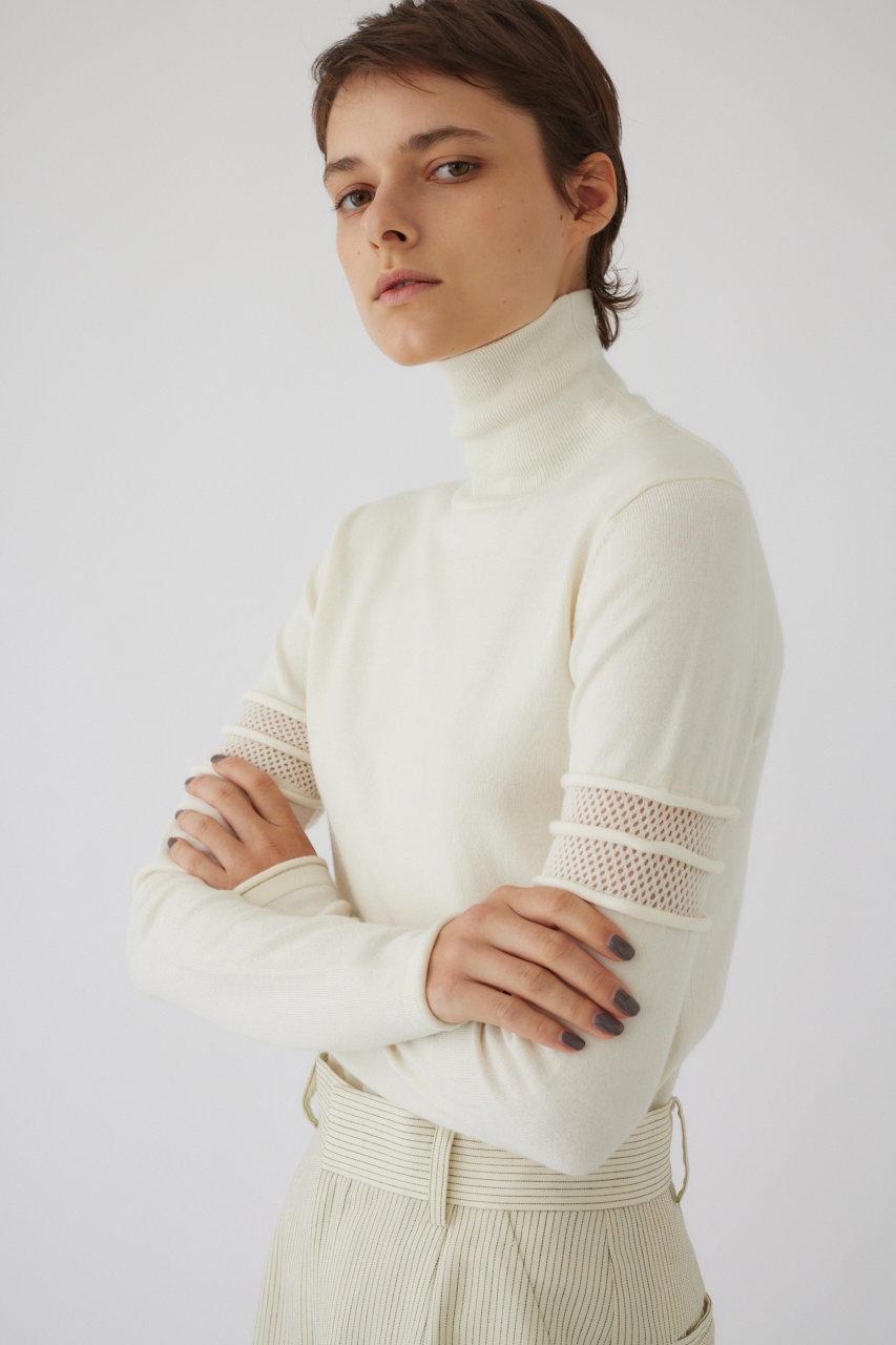 リムアーク/RIM.ARKの【10/2 10:00販売開始】Turtleneck tight knit tops/ニット(オフホワイト/460HAS70-1041)