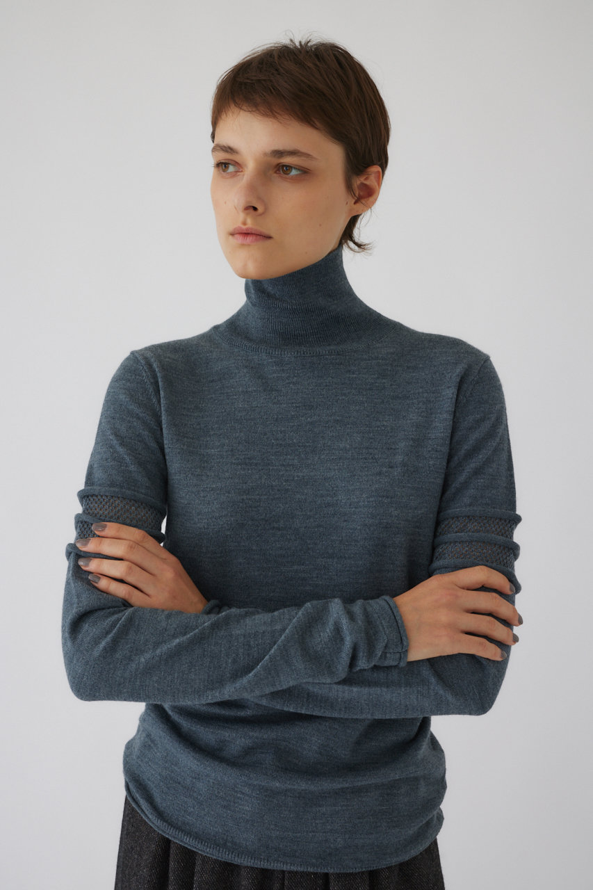 リムアーク/RIM.ARKの【10/2 10:00販売開始】Turtleneck tight knit tops/ニット(グレー/460HAS70-1041)