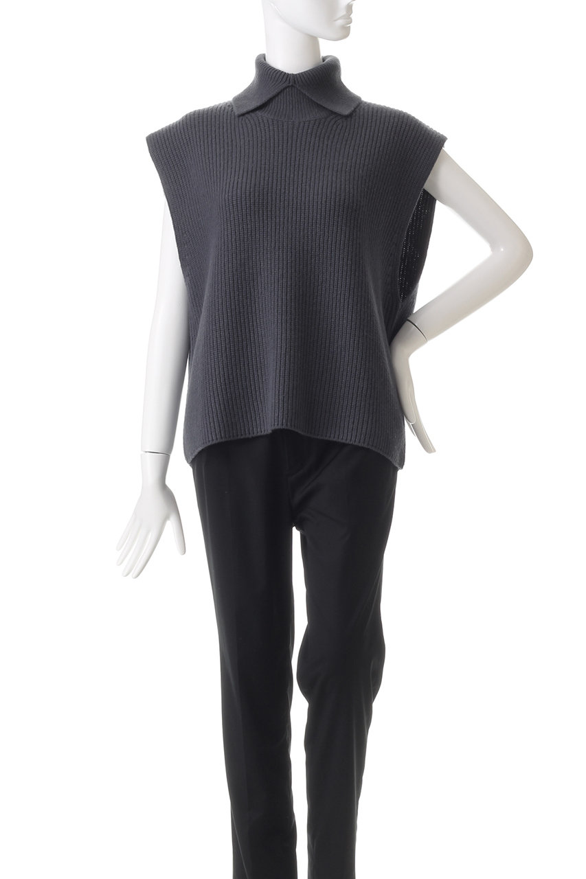 RIM.ARK(リムアーク)｜High collar knit vest/ニットベスト