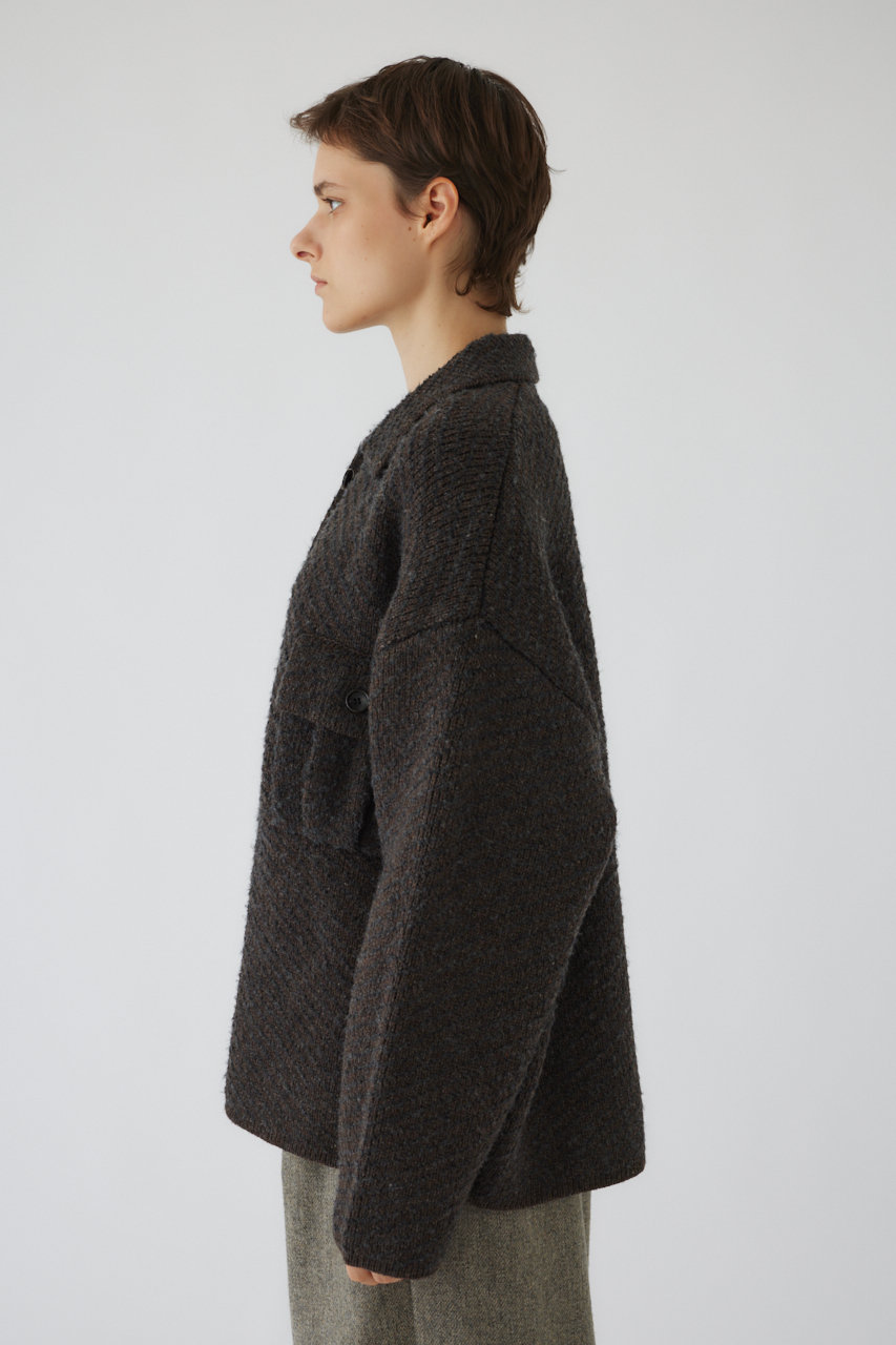 RIM.ARK(リムアーク)|Knit blouson/ブルゾン/ブラウン の通販 RIM.ARK(リムアーク)|Knit blouson/ブルゾン/ブラウン の通販
