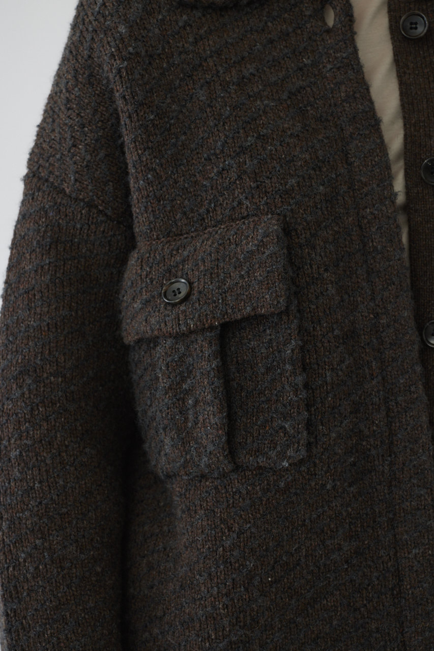 RIM.ARK(リムアーク)|Knit blouson/ブルゾン/ブラウン の通販 RIM.ARK(リムアーク)|Knit blouson/ブルゾン/ブラウン の通販